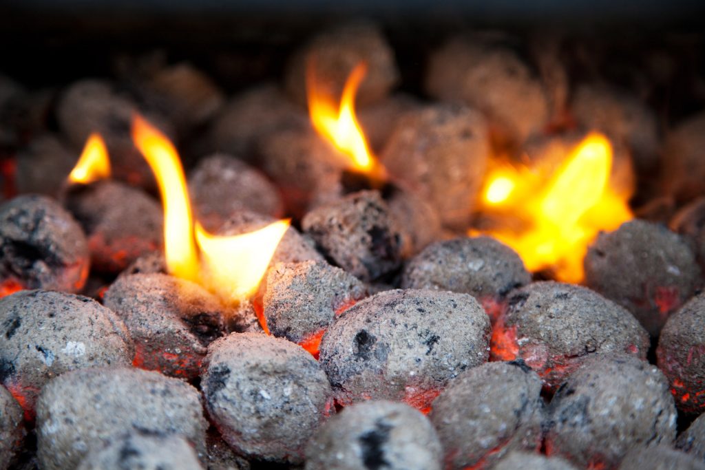 burning-charcoal-briquettes