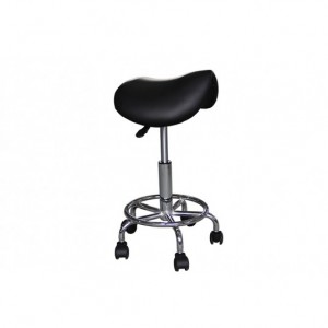 tabouret à selle pony base chromée mediprem