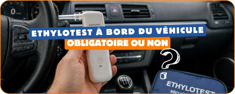 L'thylotest  bord du vhicule : Obligatoire ou non ?
