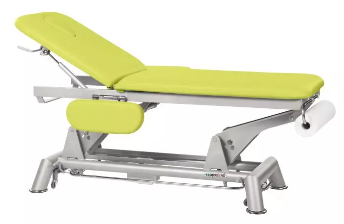 Table de massage électrique 2 plans barre périphérique avec accoudoirs Ecopostural C5951