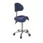 Tabouret médical derby base alu Ecopostural S2671- Avec dossier