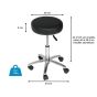 Tabouret médical sur roulettes noir