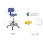 Tabouret circulaire base aluminium Ecopostural S5609