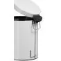 Poubelle à pédale métal Sanelia 5L blanc Rossignol