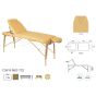 Table pliante en bois avec tendeurs Ecopostural C3616