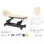 Table de massage électrique chassis noir Ecopostural C5683