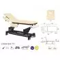 Table de massage électrique chassis noir Ecopostural C5684