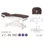 Table de massage électrique multi-fonction 3 plans avec barres péripheriques Ecopostural C7530