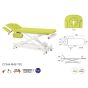 Table de massage électrique pour ostéo et kiné avec accoudoirs Ecopostural C7544