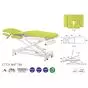 Table de massage hydraulique multi-fonction 3 plans avec accoudoirs Ecopostural C7731