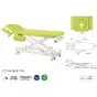 Table de massage hydraulique 2 plans avec accoudoirs rabattables Ecopostural C7744