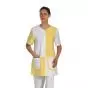 Tunique médicale femme Telsa Blanc/Jaune Mulliez