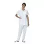 Tunique médicale femme Taffa blanc liseré rose Mulliez