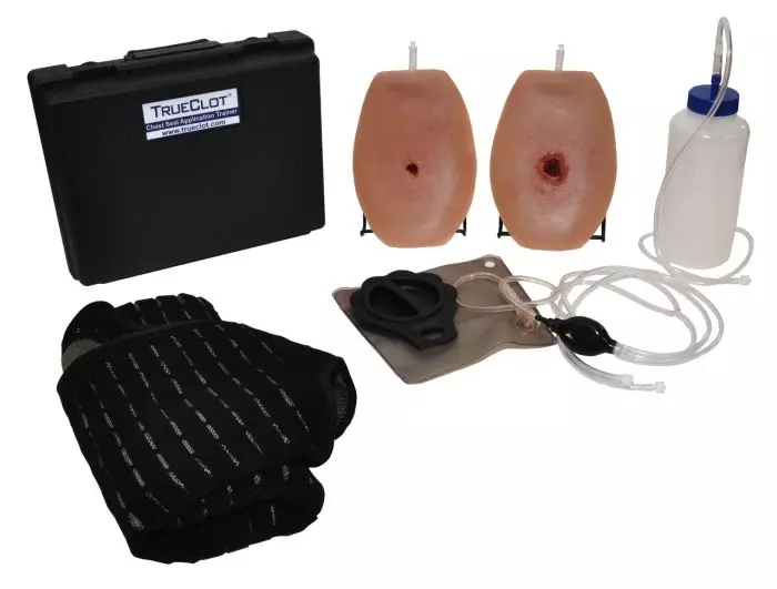 Kit d'entrainement à la pose de pansements ventilés et occlusifs Trueclot