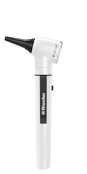 Otoscope Riester e-scope FO - Xénon 2,5 V - en trousse, Blanc 