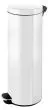 Poubelle à pédale en métal blanc (3, 5, 12, 20 ou 30 litres)