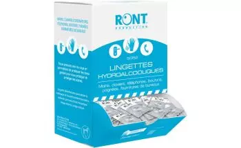 Lingette imprégnée de gel hydroalcoolique (boite de 250)
