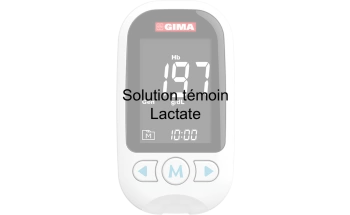 Solution témoin pour lecteur Multiparamètre GimaCare - Lactate