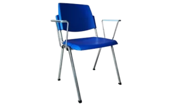 Chaise visiteur empilable avec accoudoirs