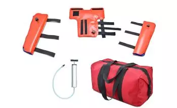 Jeu de 3 attelles à dépression (avec sac)