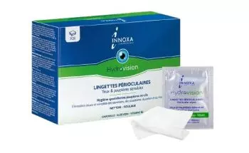 Lingettes nettoyantes périoculaires Innoxa Hydravision (x20)