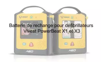 Batterie de rechange pour défibrillateurs Vivest PowerBeat X1 et X3