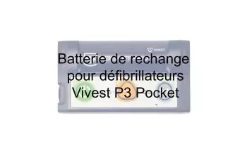 Batterie de rechange pour défibrillateurs Vivest P3 Pocket