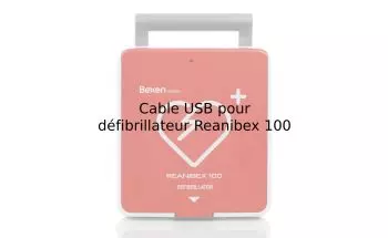 Cable USB pour défibrillateur Reanibex 100