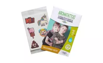 Tatouages enfants répulsifs anti-moustique - Citronnelle/géranium