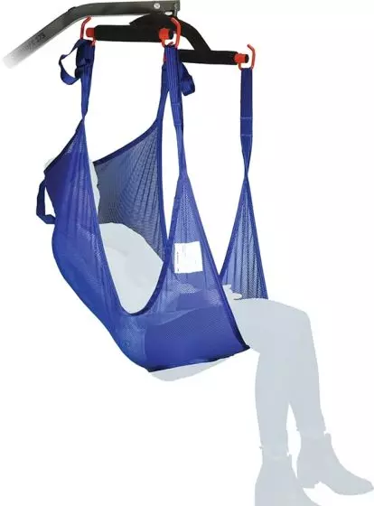 Sangle hamac toilette en filet de bain pour soulève personne - XL