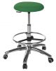 Tabouret circulaire base aluminium avec repose-pied Ecopostural S5610