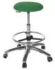 Tabouret circulaire base aluminium avec repose-pied Ecopostural S5610