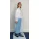 Blouse visiteur PE blanche avec 3 pressions PROFIL PE LCH Sachet de 10 blouses emballées individuellement