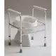 Chaise cadre de toilette en aluminium anodisé Adeo Invacare