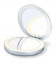 Miroir cosmétique éclairé avec chargeur power bank Beurer BS39