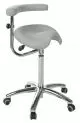 Tabouret Derby Base Chromée avec dossier Ecopostural S5673