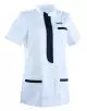 Tunique médicale femme KIM Col Officier Clemix 2.0 blanc / Marine
