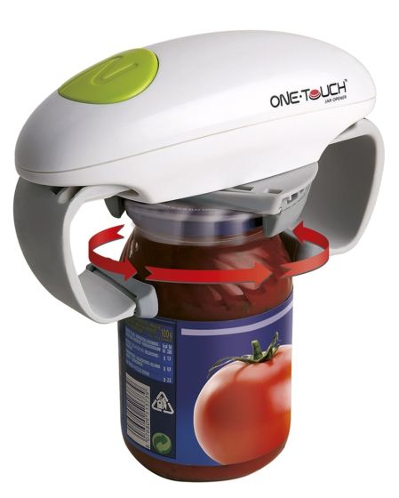 Ouvre-bocal électrique - gadget de cuisine solide et robuste pour bocaux scellés - ouvre-bocal automatique mains libres avec moins - Maison