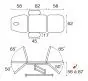 Table électrique 3 plans avec accoudoirs Ecopostural C3589