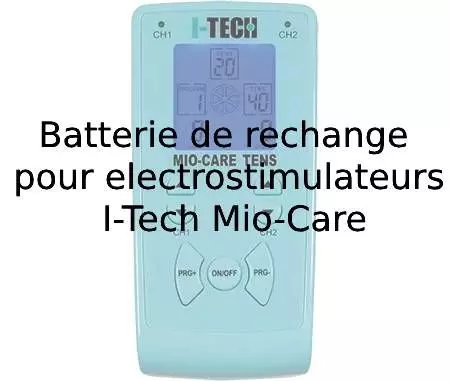 Batterie de rechange pour electrostimulateurs I-Tech Mio-Care