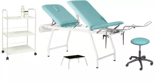 Pack mobilier PACK04 Ecopostural table de gynécologie fixe C4582