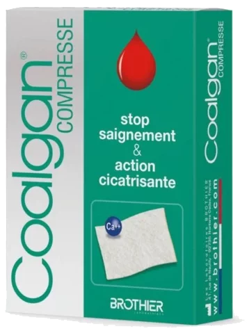 Compresse hémostatique stérile Coalgan (boite de 5)