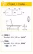 Table électrique 2 plans à décrochement Ecopostural C3562M44