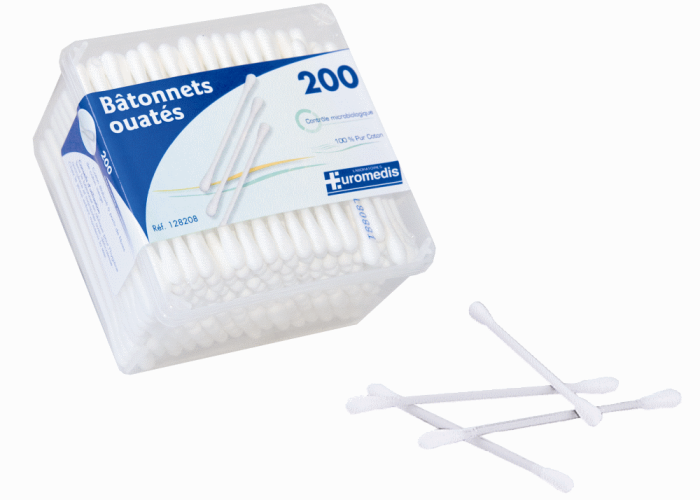 Boîte De Rangement Pour Coton-Tiges Transparente Avec Couvercle - Distributeur Élégant Pour Salle De Bain - 9.5x8.4x8.4 Cm