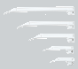 Lame laryngoscope UU ri-dispo Miller n°4, F/O 188mm , 20 pièces