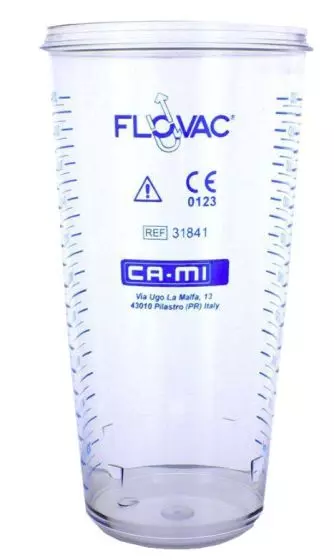 Bocal réutilisable pour poche de collecte jetable 2L Flovac