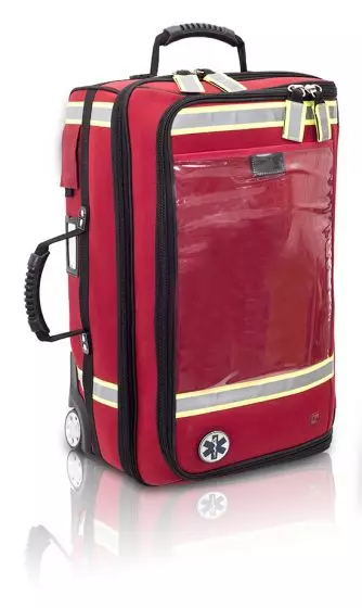 Sac urgence Emerair Rouge à roulettes Elite Bags EMERAIR'S TROLLEY