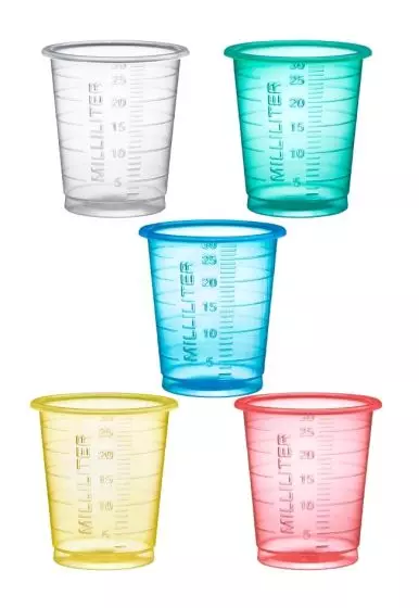 Gobelets médicamenteux gradués Abena (carton de 4800)