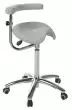 Tabouret Derby Base Chromée avec dossier Ecopostural S5673