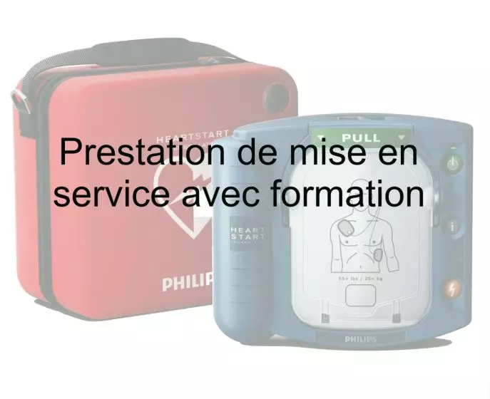 Prestation de mise en service avec formation pour défibrillateur Philips HS1 et FRx